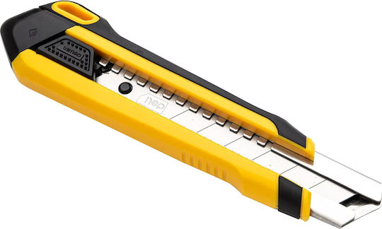 Deli Folding Knife SK4 Security with Blade Width 25mm Yellow