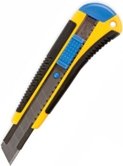 Forpus Cuțit pliant cu Plastic Corp și Lățime Lamă 18mm Yellow
