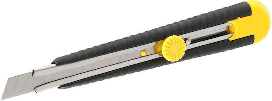 Stanley Folding Knife Dynagrip Security with Blade Width 9mm Yellow