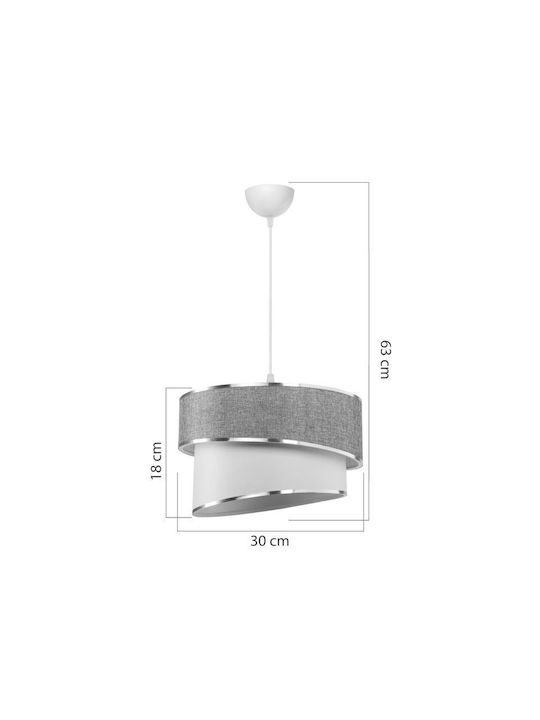 Pakketo Loopy Pendant Light Purple with Socket E27 30x30x18cm