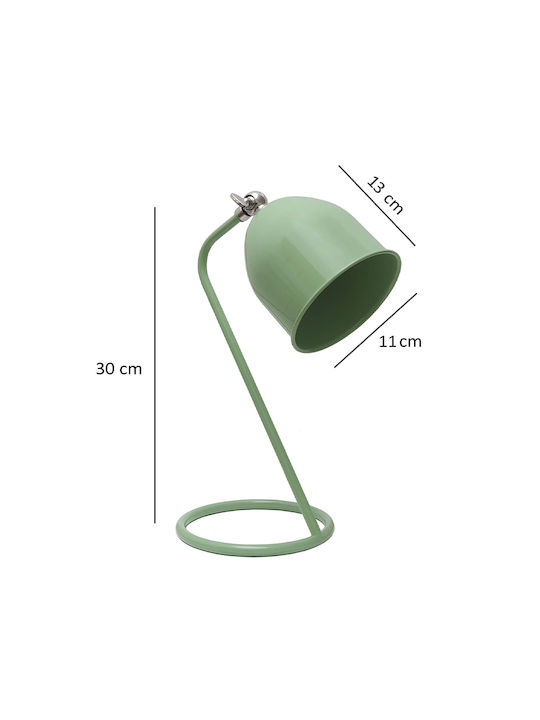 Megapap Treviso Office Lamp for Socket E14 in Green Color