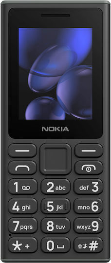 Nokia 105 (2024) Dual SIM Mobile with Buttons (Greek Menu) Black