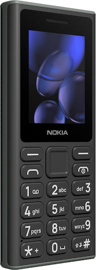 Nokia 105 (2024) Dual SIM Mobile with Buttons (Greek Menu) Black