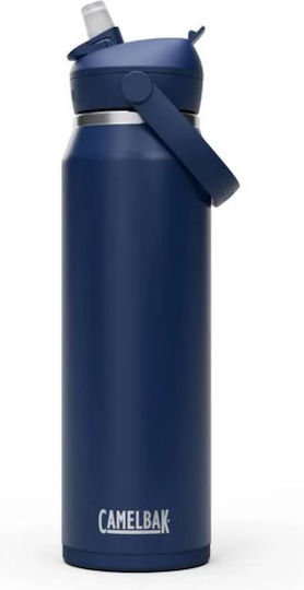 Camelbak Μπουκάλι Θερμός Ανοξείδωτο BPA Free 1lt Navy με Καλαμάκι