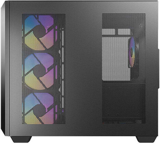 Antec C5 Gaming Midi Tower Computer Case with Side Window and RGB Lighting Black