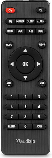 Audizio Vieste Επιτραπέζιο Ραδιόφωνο Ρεύματος DAB+ με Bluetooth και USB Silver