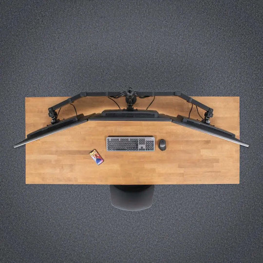 HAMA Стойка за 2 Монитори до 13" с Рамо Черна (00118495)