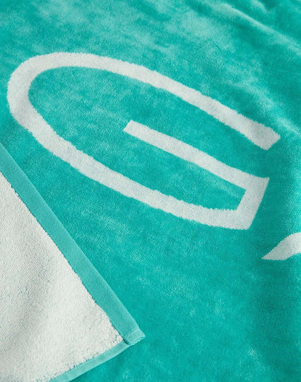 Gant Beach Towel Cotton Turquoise 180x100cm.