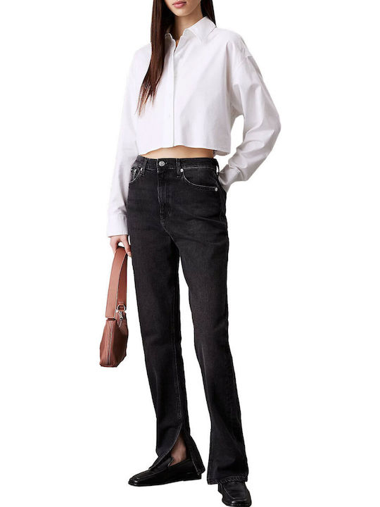 Women's Jean Trousers in Slim Fit Denim Black