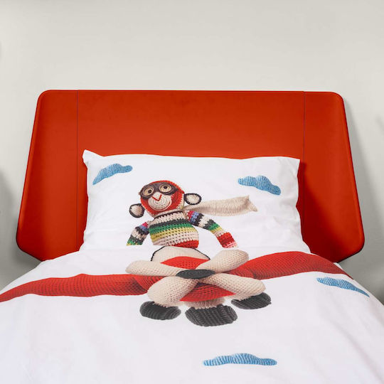 Snurk Комплект Детски Плик за Завивка Единичен с Калъфка Бял 160x220бр