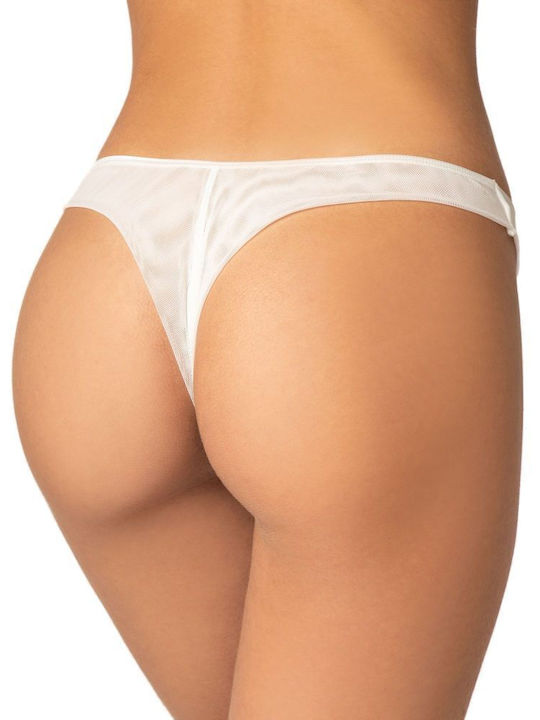 Women's String with Lace Ivory Coast