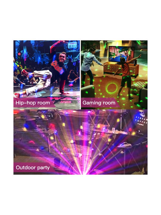 Globe Disco Crystal Magic Ball Rgb Led Bluetooth Speaker Music Rotating Light Effects