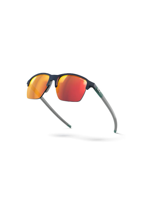 Julbo Unisex Sunglasses with Blue Plastic Frame and Multicolour Mirror Lens J5891132