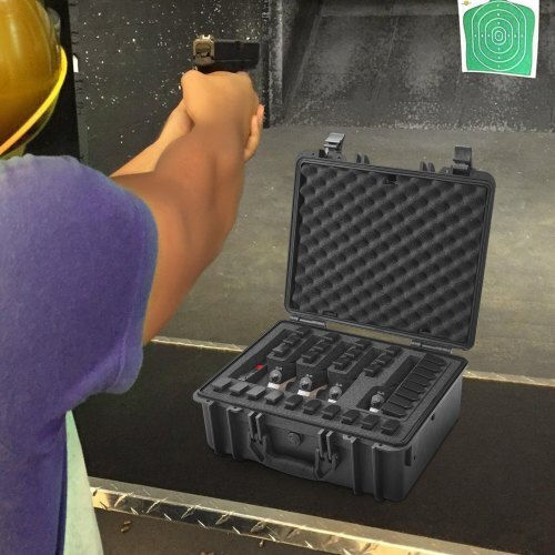 Vevor Gun Case Pre-cut Foam 5 Pistols Lockable Case Yzsqhrn5zq18c7te3v0