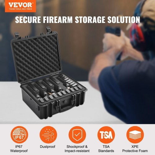 Vevor Gun Case Pre-cut Foam 5 Pistols Lockable Case Yzsqhrn5zq18c7te3v0