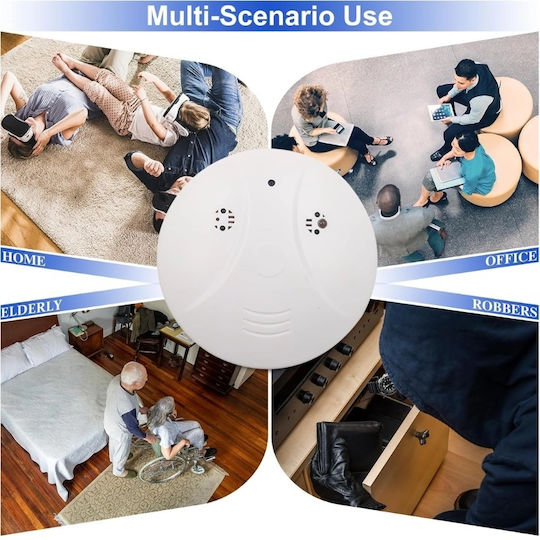 Шпионска камера димен детектор Iuni D101 16 Gb Wi-fi изглед 4k детекция на движение