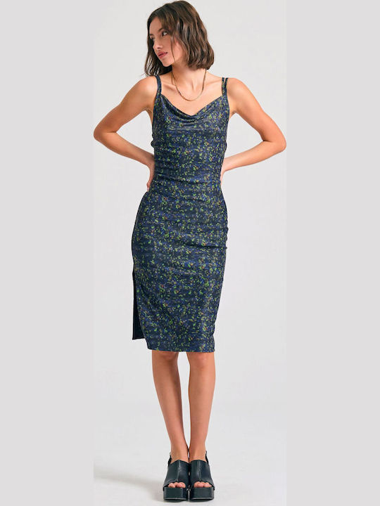 Sommer Midi Damenkleid FBL011-127-13 Mehrfarbig