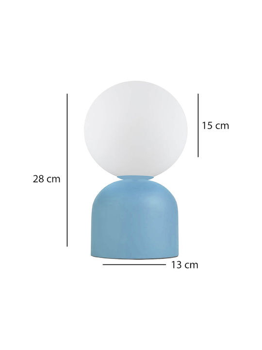 Megapap Albus Lustră Decorativă cu Soclu pentru Bec E14 Albastru