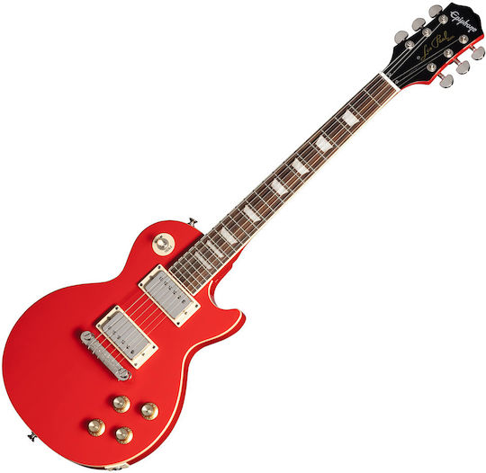Epiphone Power Chitară Electrică Tăietură unică Roșie cu Husă