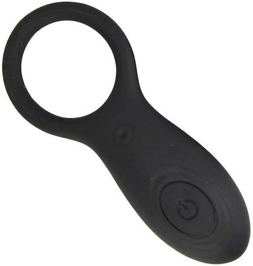 Halo Remote Controlled Vibrating Cock Ring Black Loving Joy