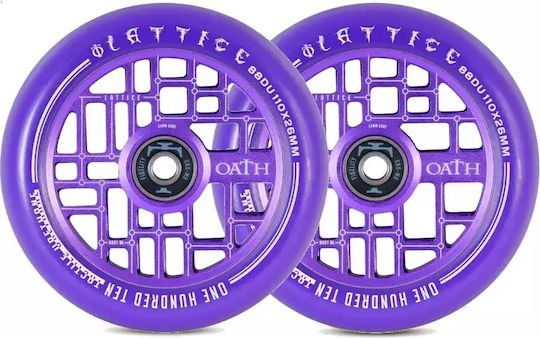 Oath Lattice V2 Wheels 110mm Purple