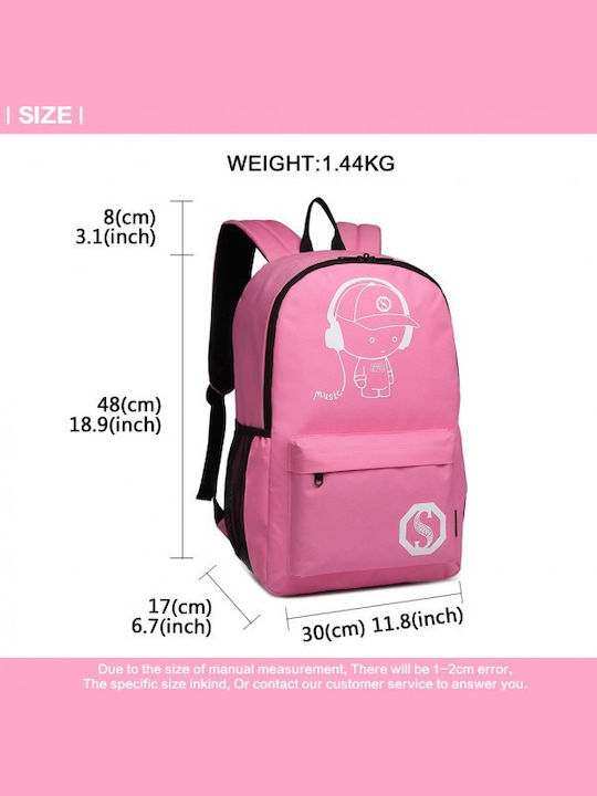 Miss Lulu Backpack Ροζ
