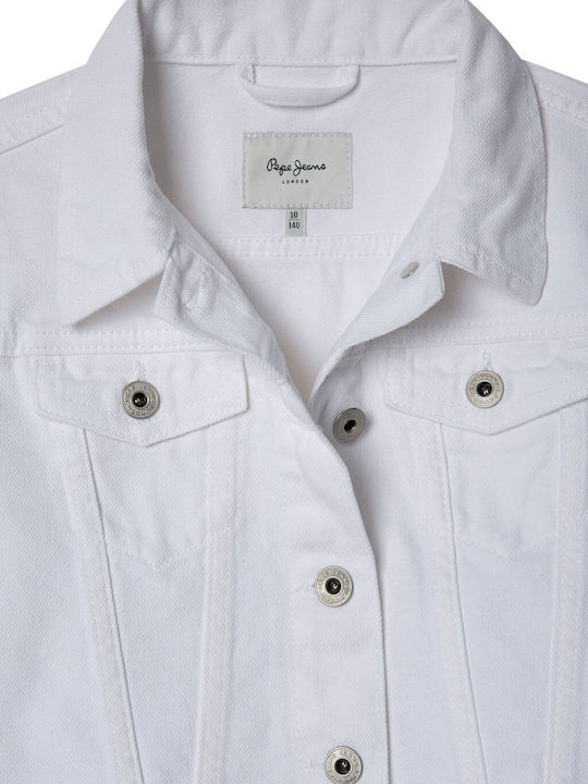 Kinder Jeansjacke White