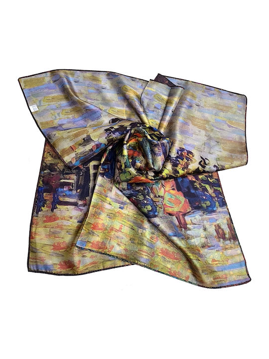 Gift-Me Women's Silk Scarf Yellow