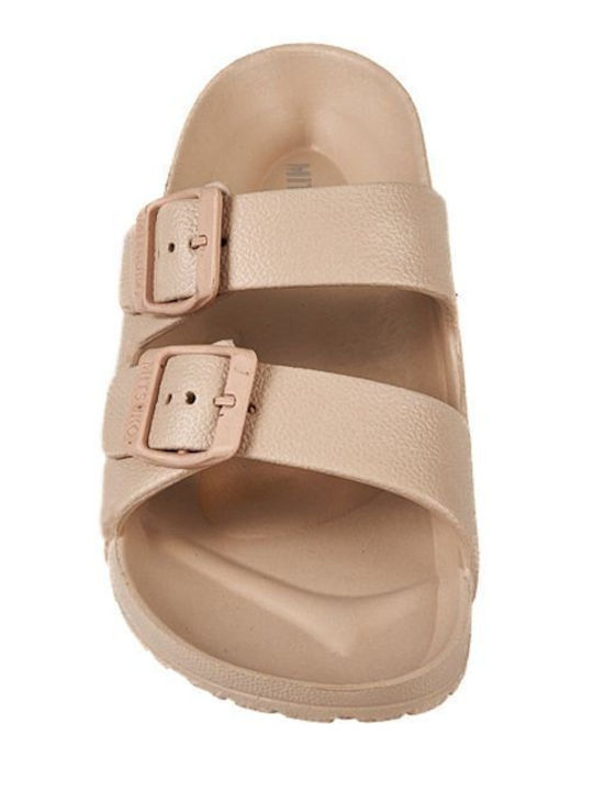 Frauen Flip Flops in Beige Farbe