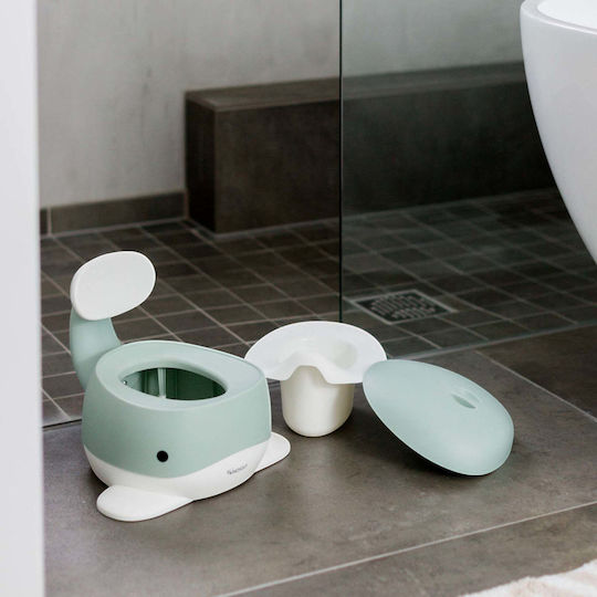 Kindsgut Potties Toilet Whale with Lid Green