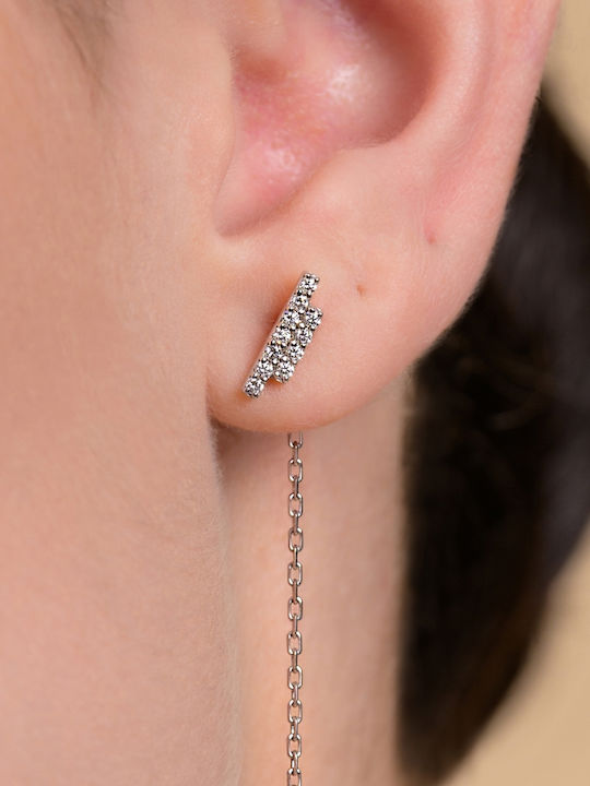 57emozioni Cercei din White Gold cu Diamant