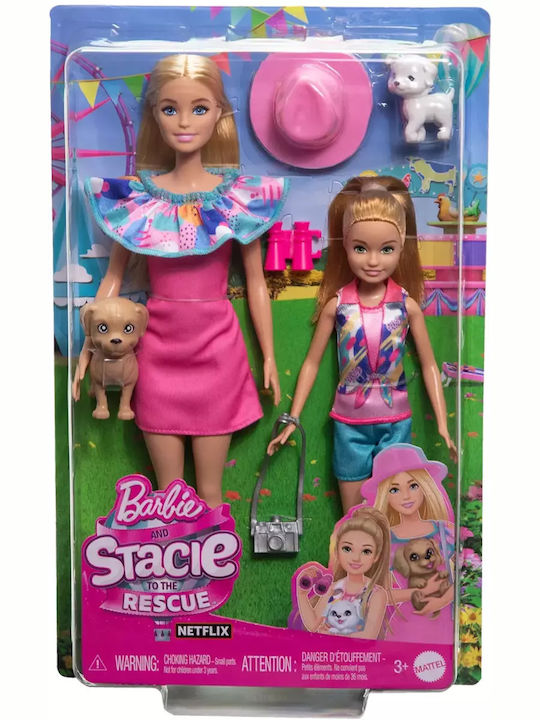 Παιχνιδολαμπάδα Κούκλα Barbie & Stacie To The Rescue για 3+ Ετών Barbie