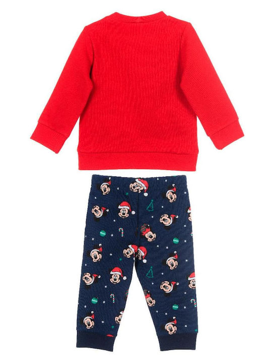 Kids Sweatpants Set Red 2pcs