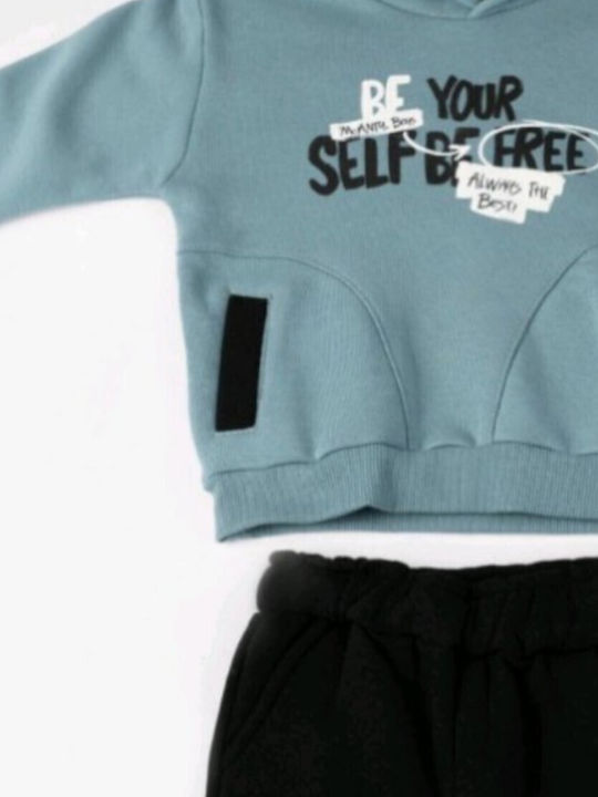 Kids Sweatpants Set Blue 2pcs