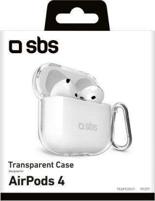 SBS Θήκη Σιλικόνης σε Διάφανο χρώμα για Apple AirPods 4