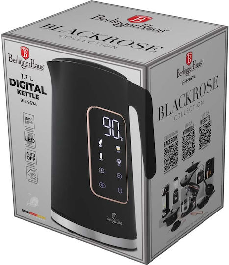 Berlinger Haus Βραστήρας 1.7lt 2200W Μαύρος