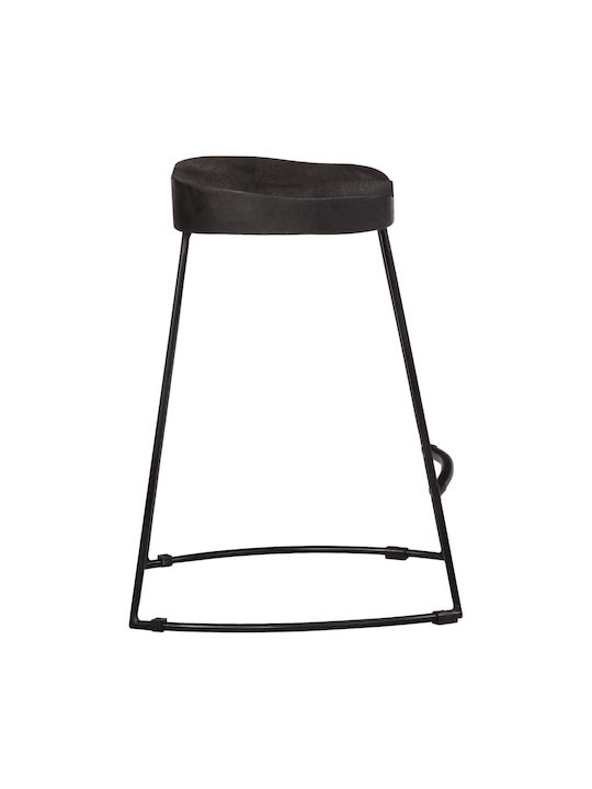 Hocker Bar Hölzernes Black 2Stück 46x38x52cm