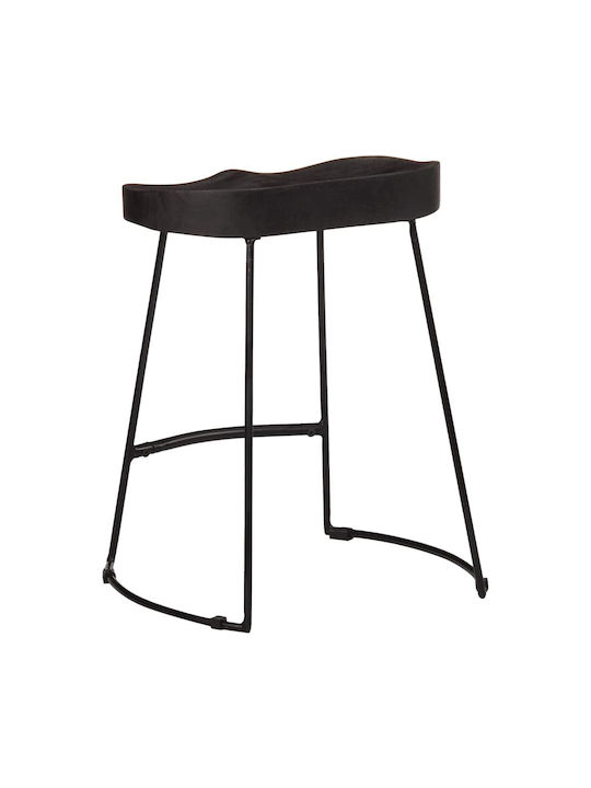 Hocker Bar Hölzernes Black 2Stück 46x38x52cm