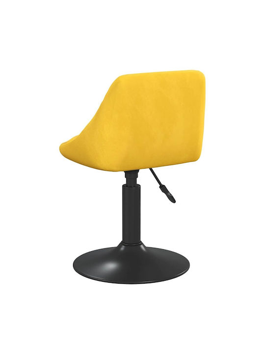 Табуретка Бар с облегалка и регулируема височина Mustard, Yellow 2бр 46x44x62.5-77.5см