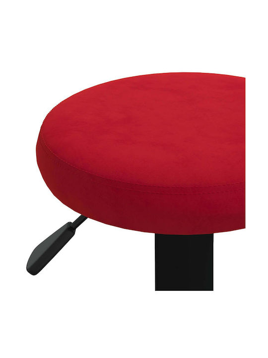 Hocker Bar mit Höhenverstellbar Bordeaux 2Stück 31x31x58-78cm