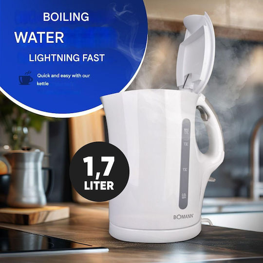 Bomann Fierbător 1.7lt 2200W Alb