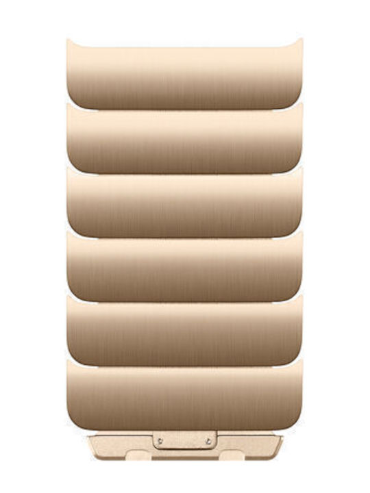 Apple Gold Link Bracelet Kit Μπαρέτες Χρυσό (Apple Watch 46mm)
