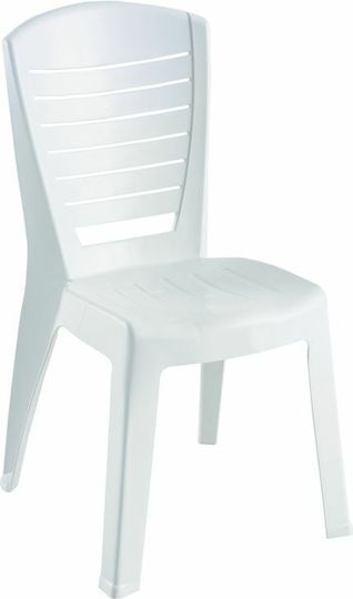 Outdoor-Stuhl Kunststoff Vida White 49x53x86εκ.