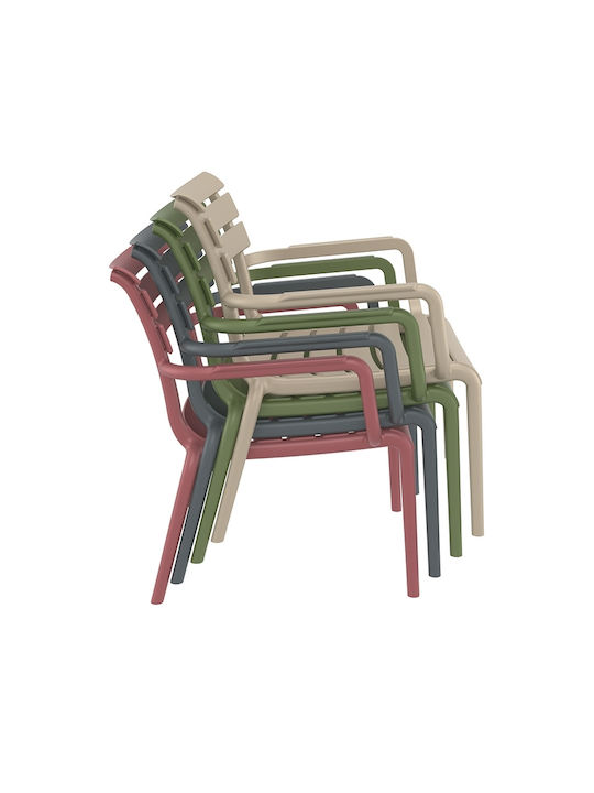 Outdoor-Stuhl Polypropylen Paris Lounge Black