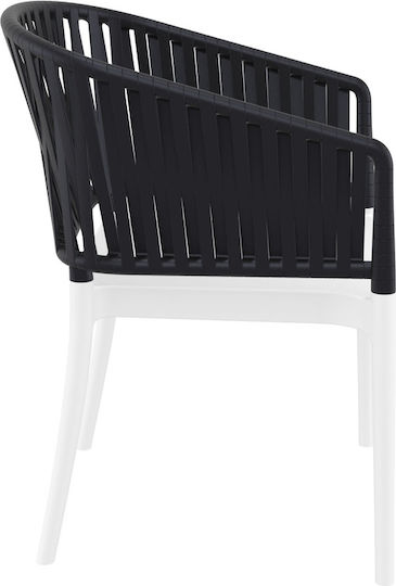 Fotoliu Portofino White/black