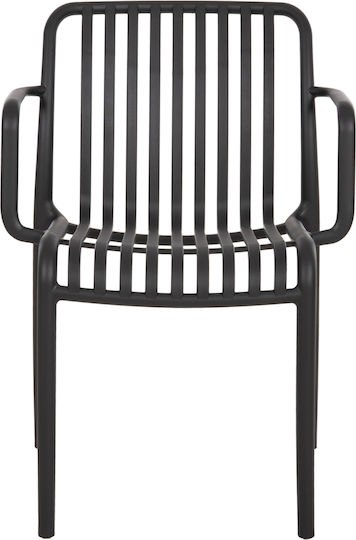 Scaun De Exterior Din Polipropilenă Convee Negru 55x52x79cm