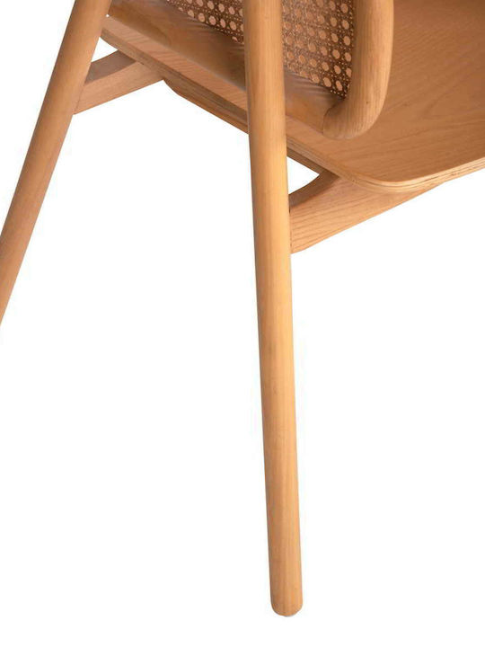 Καρέκλα Εξωτερικού Χώρου Rattan Kenlee Φυσικό 57.5x55x81εκ.