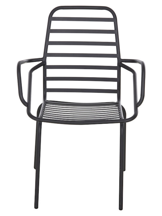 Scaun De Exterior Metalic Free Negru 61x53x87cm