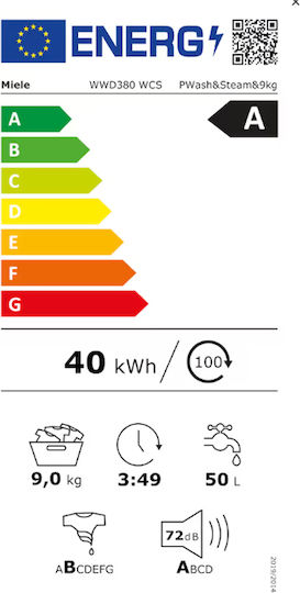 Miele Пералня 9кг 1400 Оборота CapDosing WWD380WCS