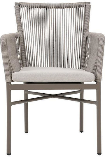 Πολυθρόνα Mariel Καφέ 56x60x83εκ. Πολυθρόνα Mariel Καφέ 56x60x83εκ.